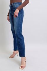 Judy Blue Full Size Straight Jeans with Modern Side Seam & Functional Pockets - Comfort & Style