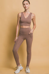 Love Tree High Waist Leggings with Side Pockets - Comfort & Style for Every Occasion