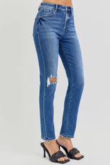 RISEN Women's High Rise Distressed Ankle Skinny Jeans - Trendy Fit
