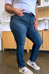 Judy Blue Full Size Tummy Control High Waist Slim Fit Jeans - Enhance Your Silhouette