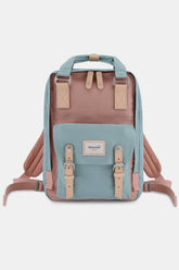 Himawari Contrast Waterproof Nylon Backpack - Stylish & Durable Large Bag