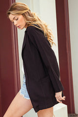 Kori America Women's Open Front Long Sleeve Blazer - Versatile & Stylish