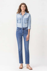Lovervet Full Size Maggie Midrise Slim Ankle Straight Jeans - Classic Denim for Every Occasion