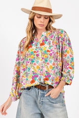 SAGE + FIG Women’s Button Down Floral Shirt – Chic & Versatile