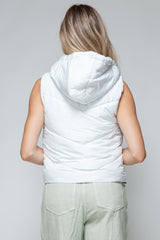 Snobbish Quilted Hooded Vest - Stylish Zip-Up Outerwear