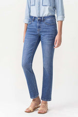 Lovervet Full Size Maggie Midrise Slim Ankle Straight Jeans - Classic Denim for Every Occasion