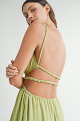 MABLE Cutout Waist Backless Maxi Dress - Bold & Elegant Evening Wear
