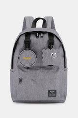 Himawari Waterproof Nylon Canvas Backpack with Removable Coin Purse - Large Travel Bag