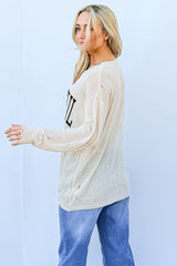 And The Why GRATEFUL Long Sleeve Knit Top - Chic & Comfortable Women's Fashion