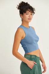 Trendy HYFVE Ribbed Knit Cropped Tank for Effortless Style