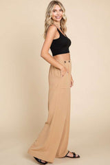 Culture Code High Waist Wide Leg Cargo Pants - Trendy & Versatile