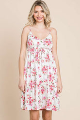 Culture Code Floral Frill Cami Dress - Feminine & Versatile