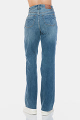 Judy Blue High-Waist Tummy Control Raw Hem Straight Jeans