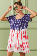 Patriotic American Flag Tee Dress - Show Your USA Pride