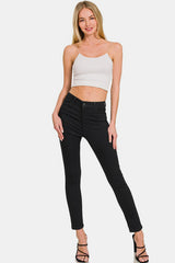 Zenana High Rise Skinny Jeans with Functional Pockets for Women