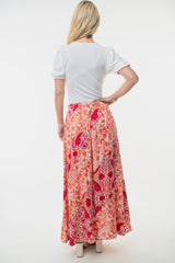 White Birch Full Size High Waisted Floral Woven Skirt - Versatile & Stylish
