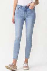 Lovervet High Rise Crop Skinny Jeans - Full Size Range for Modern Women