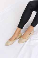 Forever Link Rhinestone Pointed Toe Flat Slip-Ons for Women - Chic & Comfortable