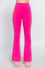 Comfortable Waist Elastic Slim Flare Yoga Pants - Breathable & Stylish Activewear