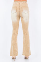 American Bazi V-Cut Ruched Flare Pants - Chic, Flattering & Trendy