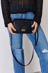 David Jones Elegant PU Leather Crossbody Bag - Stylish & Versatile