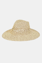 Fame Cutout Woven Straw Hat - Stylish & Breathable Sun Protection
