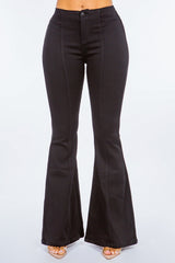American Bazi High Waist Pull-On Flare Jeans - Chic & Comfortable Retro Style