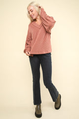Stylish Washed Denim Crossover Waist Stretch Leggings for Women