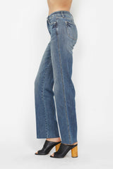 Judy Blue Full Size Tummy Control Straight Jeans - Slimming Comfort & Versatile Style