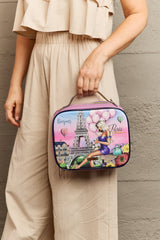 Nicole Lee USA Printed Medium Handbag with Three Versatile Pouches