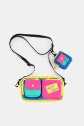 Himawari Medium Nylon Crossbody Bag with Removable Strap & EarPods Organizer