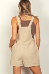 VERY J Women's Adjustable Suspender Overalls with Functional Pockets - Casual Rayon Romper