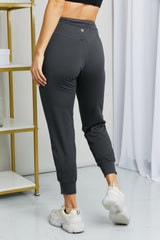 Leggings Depot Women's Cropped Joggers with Wide Waistband and Pockets - Comfort Fit