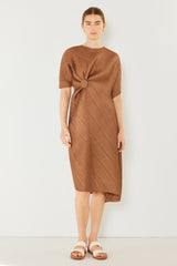 Elegant Pleated Dolman Sleeve Dress by Marina West Swim