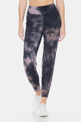 Leggings Depot Women's Tie-Dye High Waist Cropped Leggings - Trendy, Comfortable Activewear