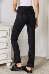 Kancan Women's Striped Pants with Functional Pockets - Chic & Versatile