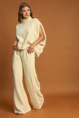 Umgee Women's Solid Mock Neck Short Sleeve Top - Versatile Styling Essential