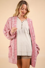 Stylish VERY J Cable Knit Open Front Cardigan for All Seasons