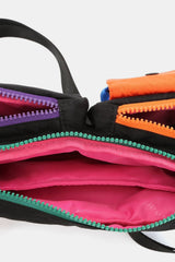 Himawari Medium Nylon Crossbody Bag with Removable Strap & EarPods Organizer