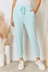 RISEN Ultra Soft Knit Jogger with Drawstring - Full Size Comfort & Style