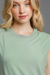 Umgee Women's Sleeveless High-Low Mini Dress with Curved Hemline - Fashionable & Versatile Wardrobe Essential