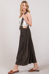 SAGE + FIG Women's Wide Leg Overalls with Retro Wide Straps - Trendy & Comfortable Fit