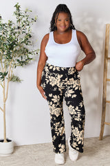 Chic Heimish High Waist Floral Flare Pants - Elegant Comfort for All Occasions