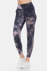 Leggings Depot Women's Tie-Dye High Waist Cropped Leggings - Trendy, Comfortable Activewear