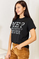Simply Love Letter Graphic Round Neck T-Shirt – Stylish & Comfortable Wear