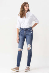 Lovervet Hayden High Rise Skinny Jeans - Full Size Range, Distressed Chic Denim