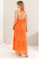 HYFVE Halter Neck Cover Up Maxi Dress - Perfect for Tropical Getaways