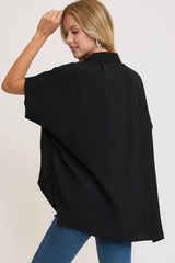 Umgee High-Low Button Up Short Sleeve Shirt - Chic Asymmetrical Style for Modern Fashionistas