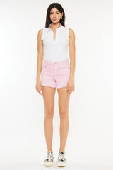 Kancan High Waist Raw Hem Denim Shorts - Trendy Summer Fashion for Women