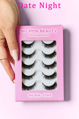 So Pink Beauty Mink Eyelashes - 5 Pairs for Natural Glamour